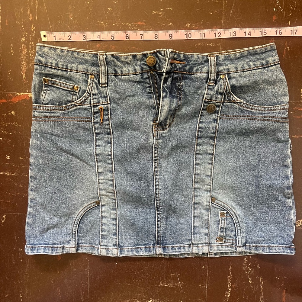 Denim Mini Skirt